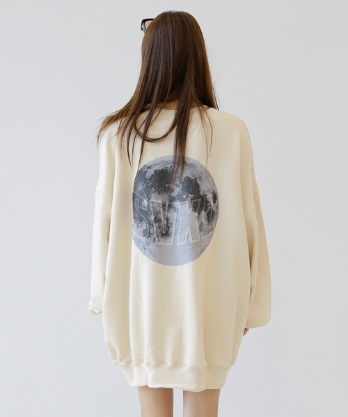 「minsobi」 スウェットカットソー FREE ベージュ メンズ_画像9