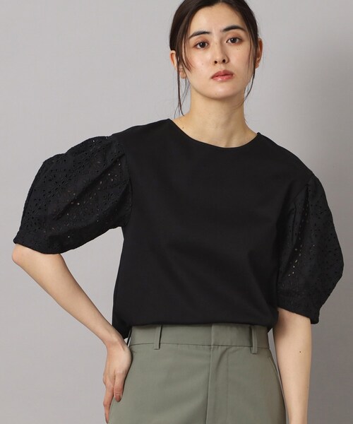 「DRESSTERIOR」 半袖ブラウス 38 ホワイト レディース_画像7