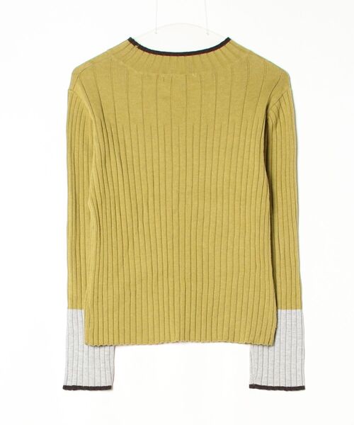 「LHELBIE」 長袖ニット M グリーン レディース_画像2