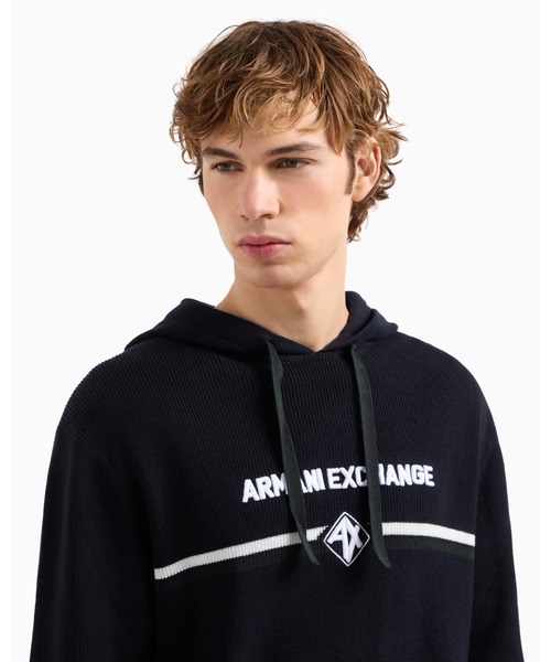 【希少】【armani】ラムレザー　ブラック　アルマーニ　ドライバーズニット アルマーニジーンズARMANI JEANS ウールドライバーズニットセーター 黒