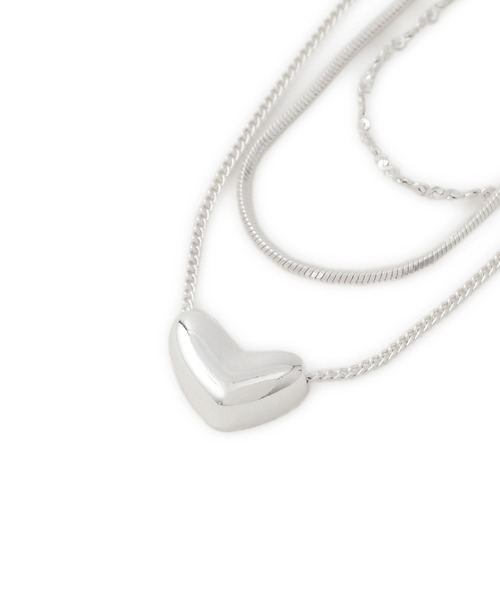 VIS（ビス） ネックレス ハートレイヤードネックレス レディース
