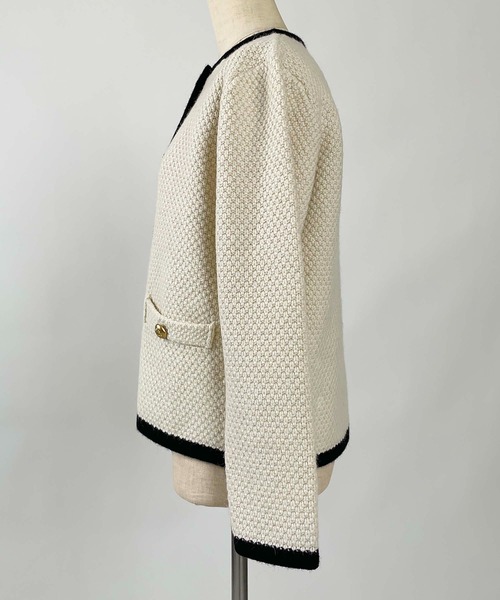 「PICCIN」 カーディガン M レッド レディース_画像5
