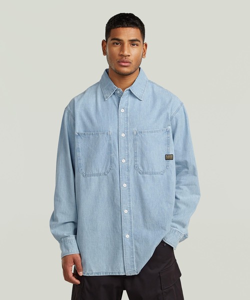 G-STAR RAW シャツ Relaxed 2-Pocket Shirt/2ポケットリラックス
