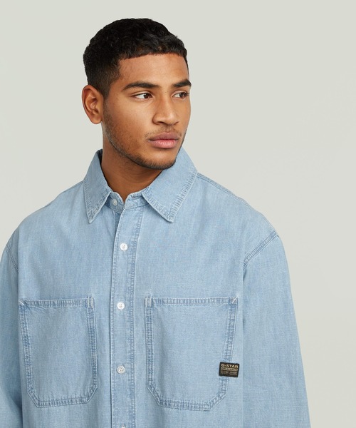 G-STAR RAW シャツ Relaxed 2-Pocket Shirt/2ポケットリラックス