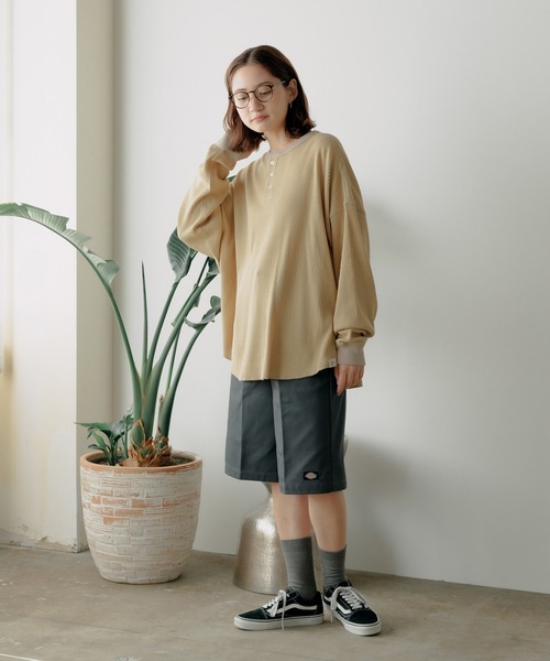 「MILLER」 長袖カットソー L ブラウン レディース_画像7