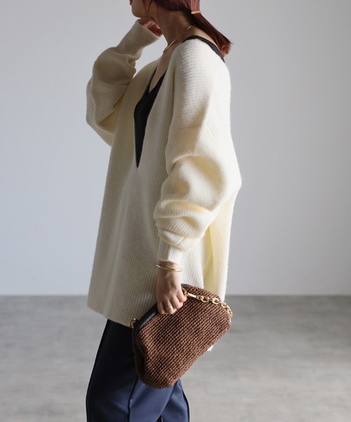 「Bonjour Sagan」 長袖ニット FREE ベージュ レディース_画像7