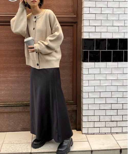 「SETUP7」 「maison breeze」カーディガン FREE ベージュ レディース_画像3