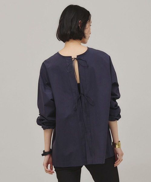 Curensology（カレンソロジー） 長袖ブラウス FREE ネイビー