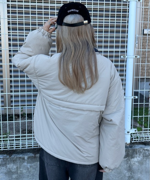 「kutir」 ブルゾン LARGE ライトベージュ レディース_画像4