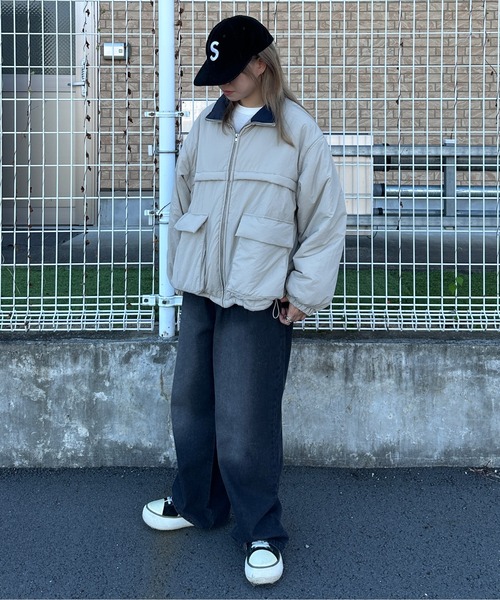 「kutir」 ブルゾン LARGE ライトベージュ レディース_画像6