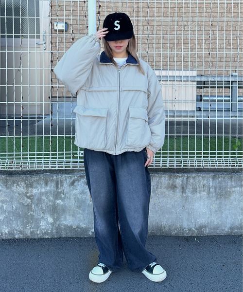 「kutir」 ブルゾン LARGE ライトベージュ レディース_画像7