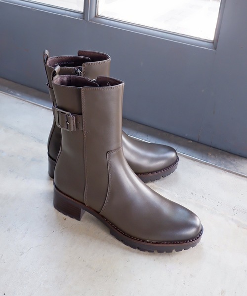 MODE KAORI（モードカオリ） ショートブーツ 25cm グレー レディース