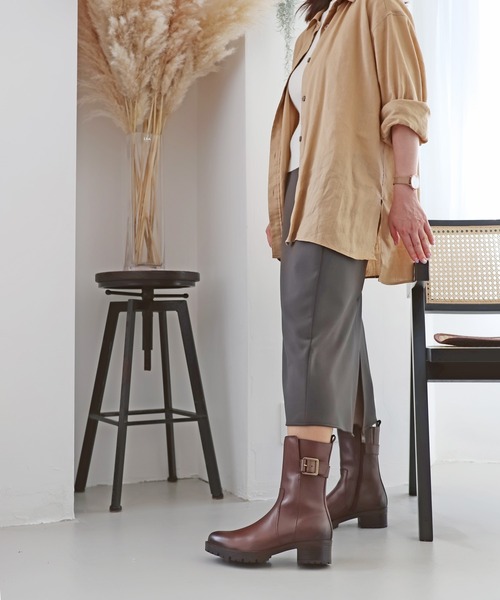 「MODE KAORI」 ショートブーツ 25cm グレー レディース_画像7