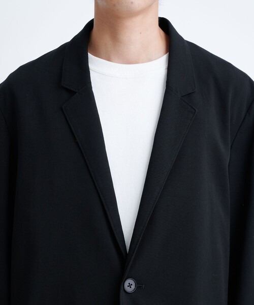 「soe」 テーラードジャケット 3 ブラック メンズ_画像6