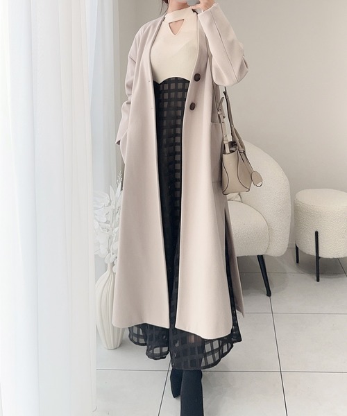 「mily bilet」 ドッキングワンピース MEDIUM アイボリー レディース_画像6