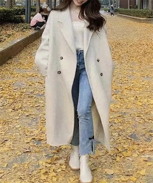 「Dream garden」 チェスターコート L アイボリー レディース_画像4