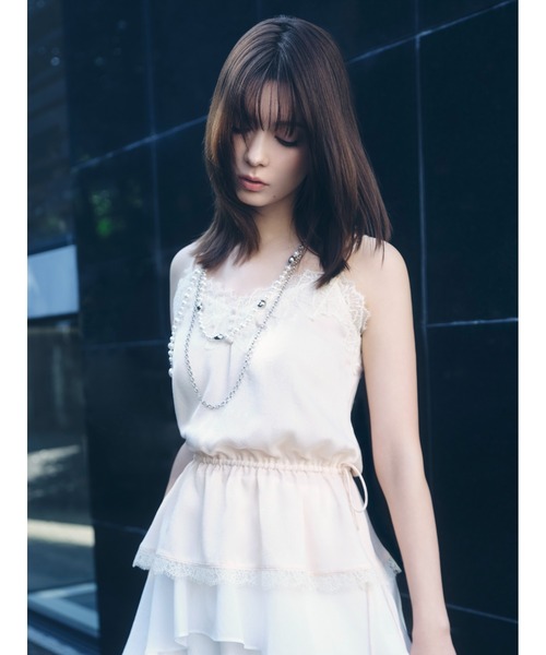 FRAY I.D（フレイ・アイディー） キャミソール レーストリム