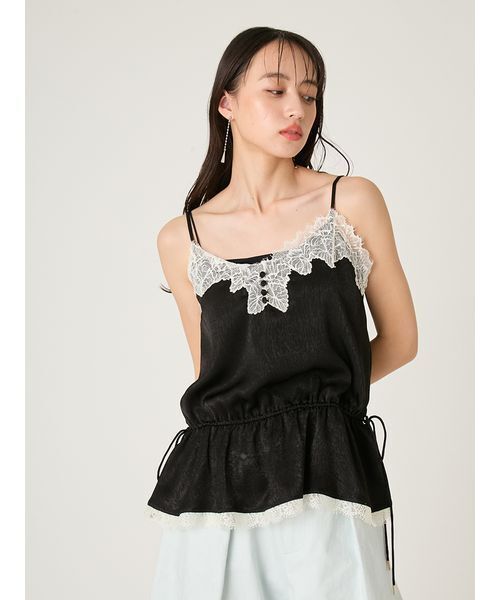 FRAY I.D（フレイ・アイディー） キャミソール レーストリム