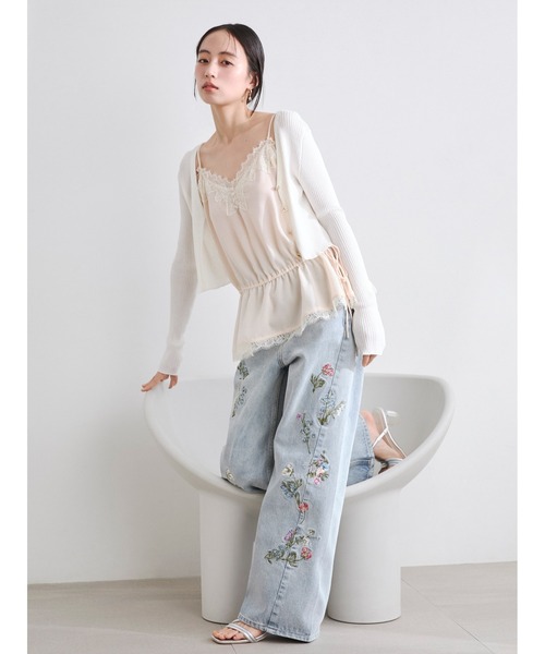 FRAY I.D（フレイ・アイディー） キャミソール レーストリム