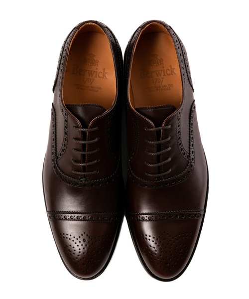 「Berwick1707」 レザーシューズ 5.5 ブラック メンズ_画像4