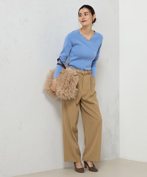 「NOLLEY'S Sophi」 長袖ニット 38 ライトブルー レディースの画像