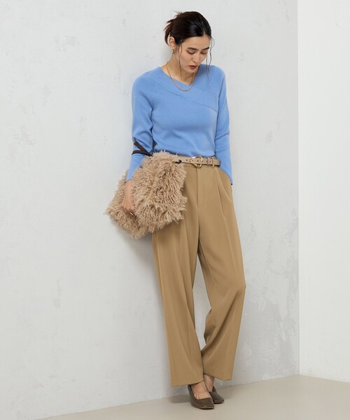 「NOLLEY'S Sophi」 長袖ニット 38 ライトブルー レディースの画像