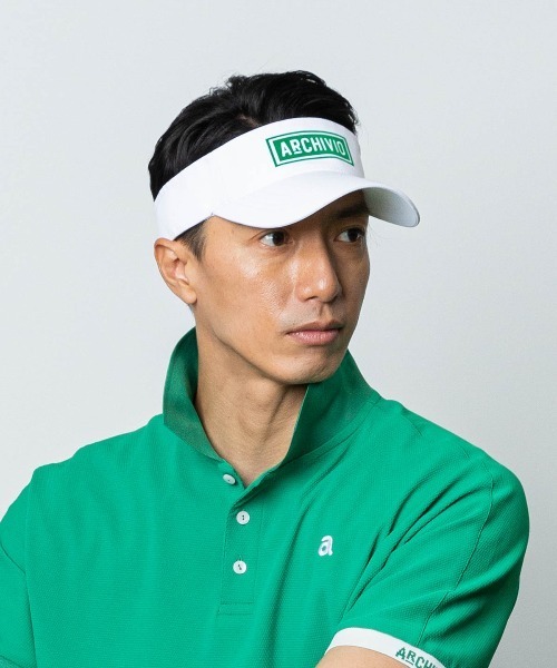 archivio（アルチビオ） サンバイザー 「MENS」ボックスロゴサン