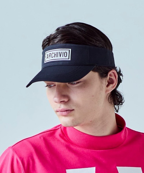 archivio（アルチビオ） サンバイザー 「MENS」ボックスロゴサン