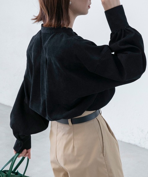 「BONLECILL」 長袖ブラウス FREE ブラック レディース_画像2