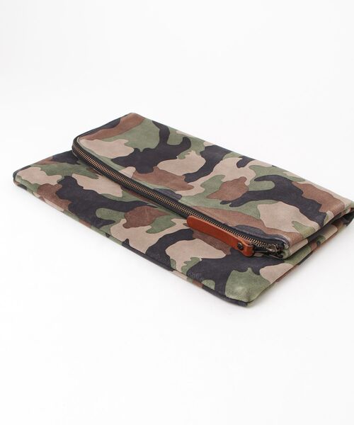 「BUTTERO」 カモフラージュクラッチバッグ - グリーン レディース_画像3