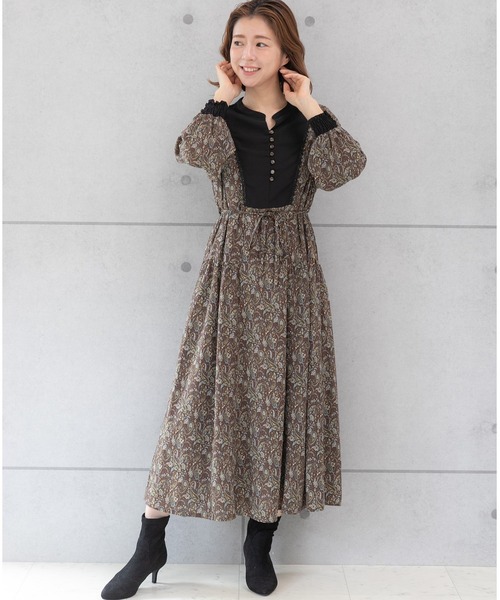 「PREFERIR」 長袖ワンピース SMALL ブラック レディース_画像2