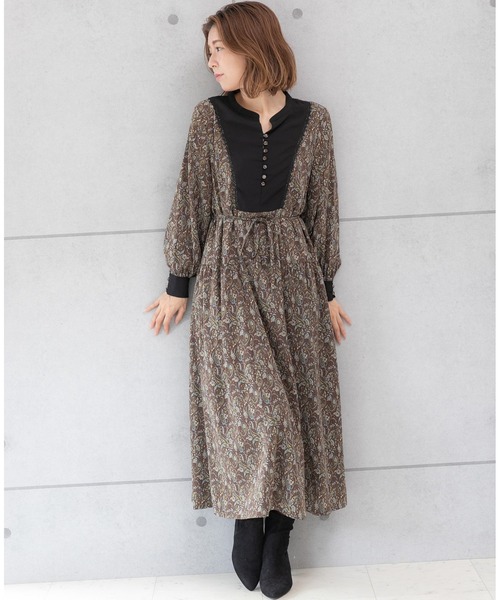 「PREFERIR」 長袖ワンピース SMALL ブラック レディース_画像4