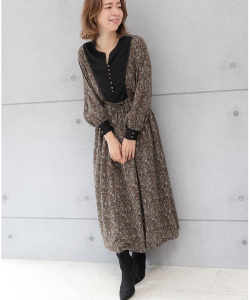 「PREFERIR」 長袖ワンピース SMALL ブラック レディース_画像6