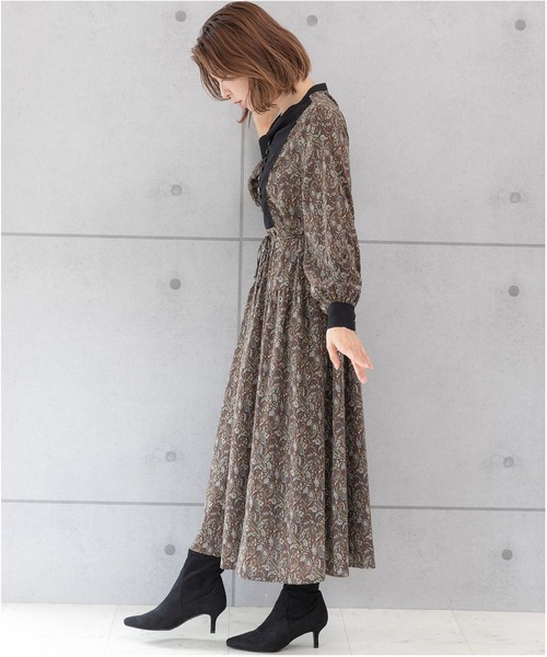 「PREFERIR」 長袖ワンピース SMALL ブラック レディース_画像7