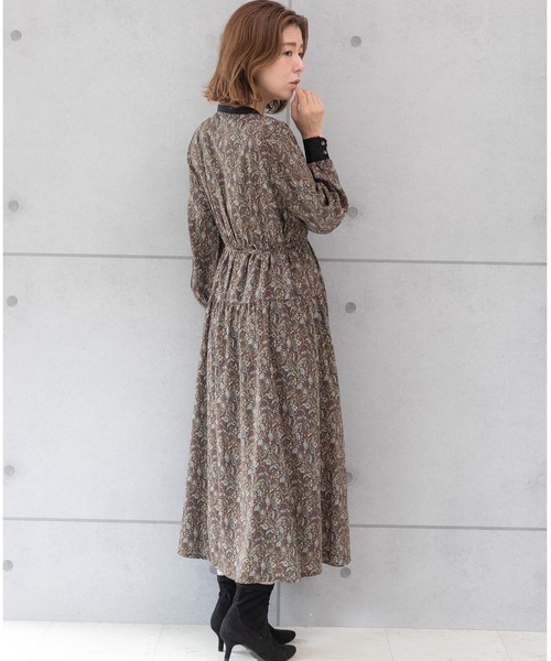 「PREFERIR」 長袖ワンピース SMALL ブラック レディース_画像9