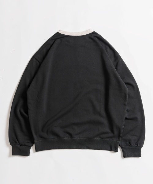 「MUHET」 スウェットカットソー X-LARGE ネイビー レディース_画像3