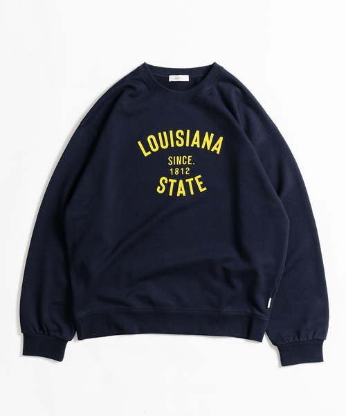 「MUHET」 スウェットカットソー X-LARGE ネイビー レディース_画像4