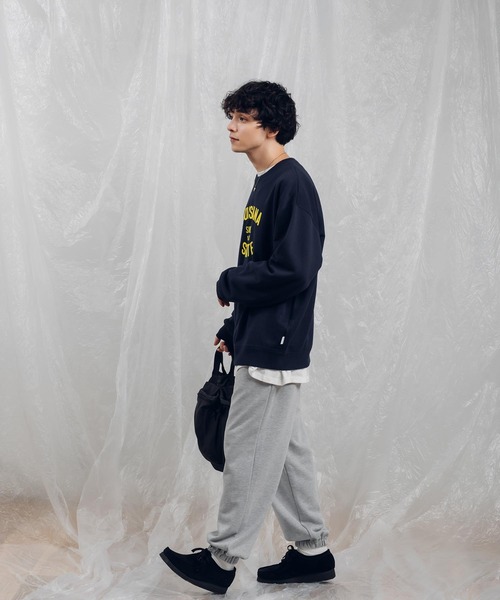 「MUHET」 スウェットカットソー X-LARGE ネイビー レディース_画像9