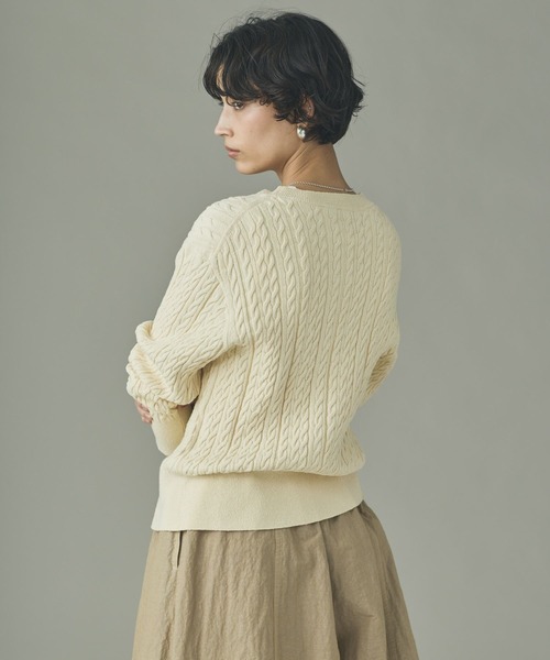 Curensology（カレンソロジー） カーディガン /ローシルクケーブル