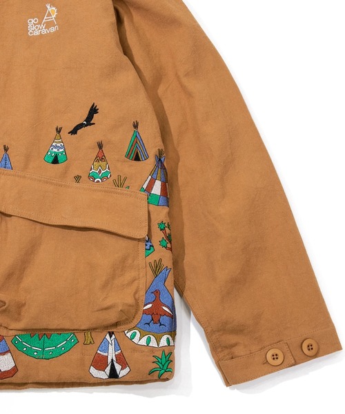 「go slow caravan」 ブルゾン X-LARGE モカ メンズ_画像7