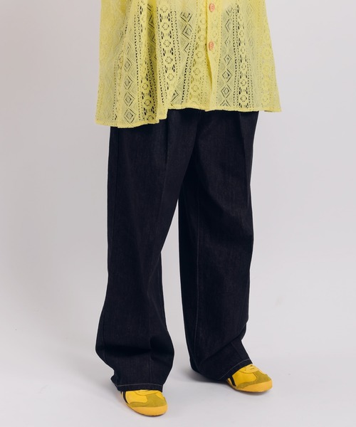 「MUHET」 デニムパンツ SMALL ブラック レディース_画像6