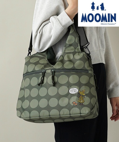 ショルダーバッグ バッグ 「MOOMIN」(ムーミン) ドット 軽量 2WAY ショルダーバッグ トートバッグ RMMC-04 レディース メンズ