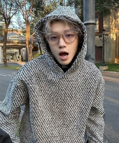 「FreeZone」 プルオーバーパーカー F グレー メンズ_画像2