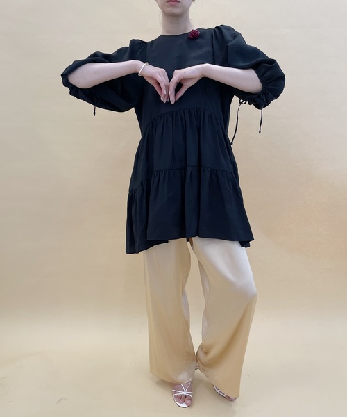 「EDIT. FOR LULU」 半袖ワンピース FREE ブルー レディース_画像5