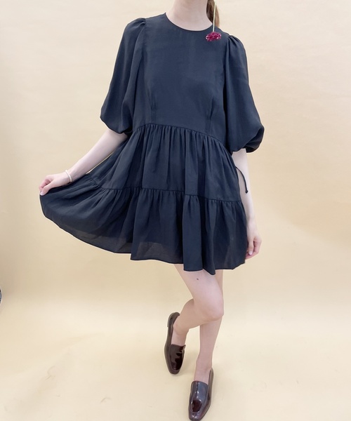 「EDIT. FOR LULU」 半袖ワンピース FREE ブルー レディース_画像6