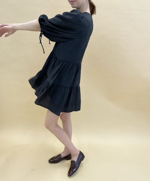 「EDIT. FOR LULU」 半袖ワンピース FREE ブルー レディース_画像7