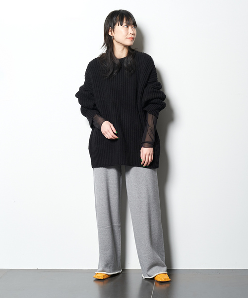 「CITYSHOP」 長袖ニット FREE ブラック レディース_画像3