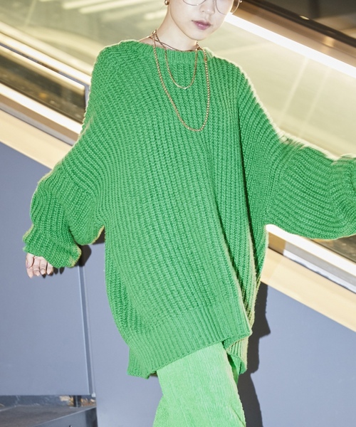 「CITYSHOP」 長袖ニット FREE ブラック レディース_画像5