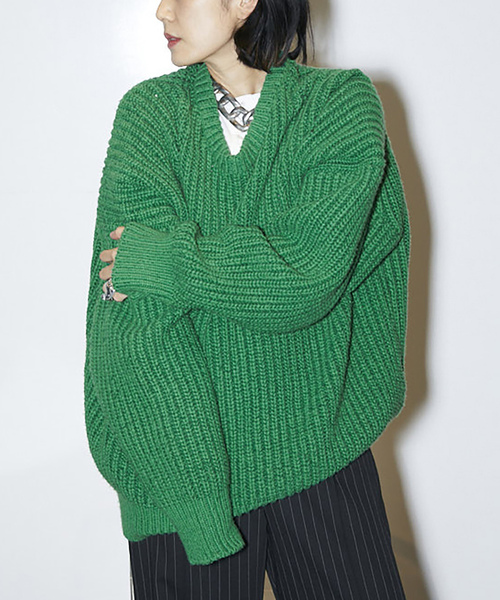 「CITYSHOP」 長袖ニット FREE ブラック レディース_画像7