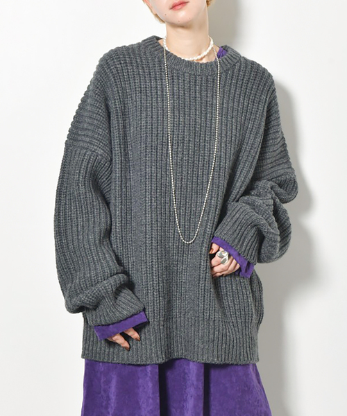 「CITYSHOP」 長袖ニット FREE ブラック レディース_画像8